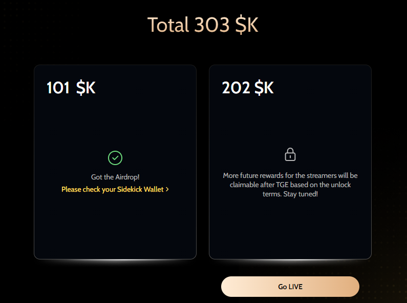 就打了几场游戏 领了30u 早知道多打几场
还是要感谢 <a href="/Sidekick_Labs/">Sidekick</a> 送的猪脚饭