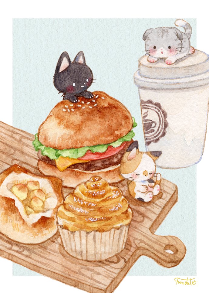 「ねこちゃんに幸あれ #世界猫の日 #世界ねこの日 #InternationalC」|＊だてちゃん＊のイラスト