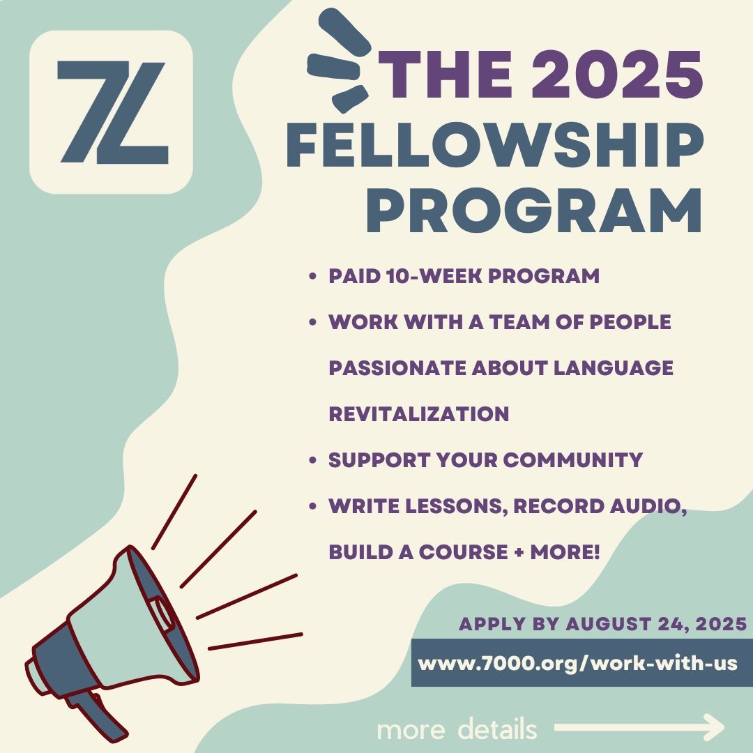 opportunitiesfy's tweet photo. 🚨 2025 Language Revitalization Fellowship

🟢 What you’ll gain
✔ $20/hour for 10 weeks
✔ Hands-on training in language revitalization
✔ Work remotely on your own schedule

🗓 Apply by: August 24, 2025
🔗 https://t.co/EBqXykrtoA

#LanguageRevitalization #FellowshipOpportunity https://t.co/mnTEGyIeIF