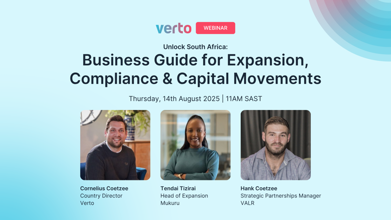 [Free Webinar, August 14th] Unlock South Africa: Guide for Expansion, Compliance &amp; Capital Movements

Register here for free. Limited spots available to join this session:

africabusinesscommunities.com/news/free-webi…