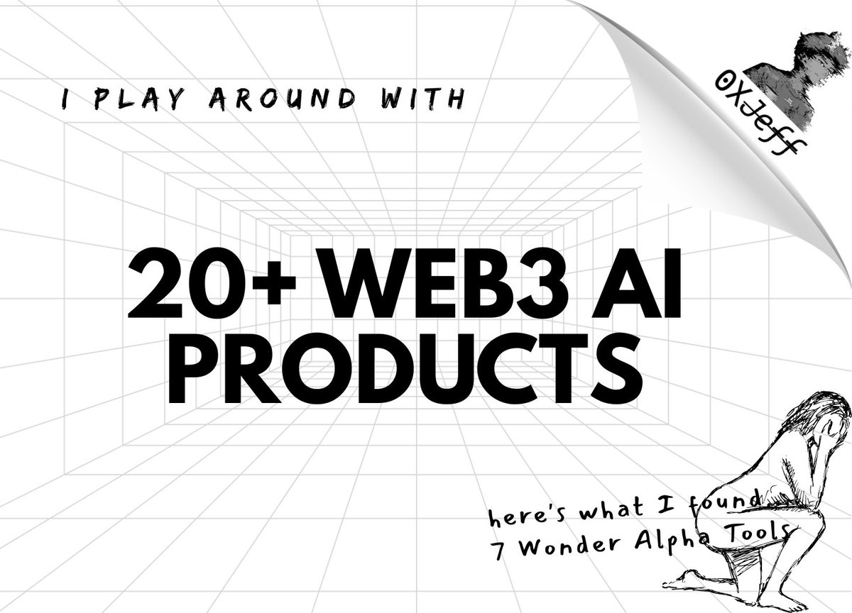 So....I played around with 20+ Web3 AI products.

Some are clunky, some are powerful, a few are actually pretty good.

In this deep dive, I cover my top finds across:
- Alpha discovery &amp; due diligence
- Trading automation &amp; copy trading
- Social listening &amp; sentiment analysis

If