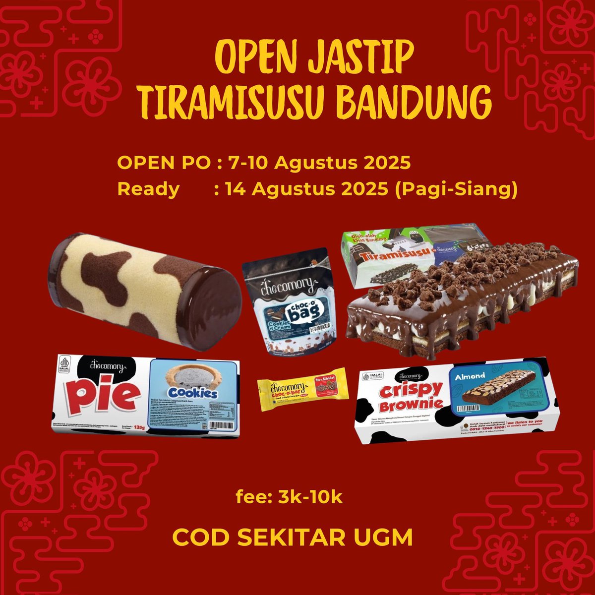 UGM_FESS's tweet photo. Guys sender mau ke bandung, ada yang minat jastip tiramisusu ngga yaa? Ready tanggal 14 Agustus, bisa cod area ugm/gosend. Yang minat reply yapp https://t.co/5FdMtURbyD