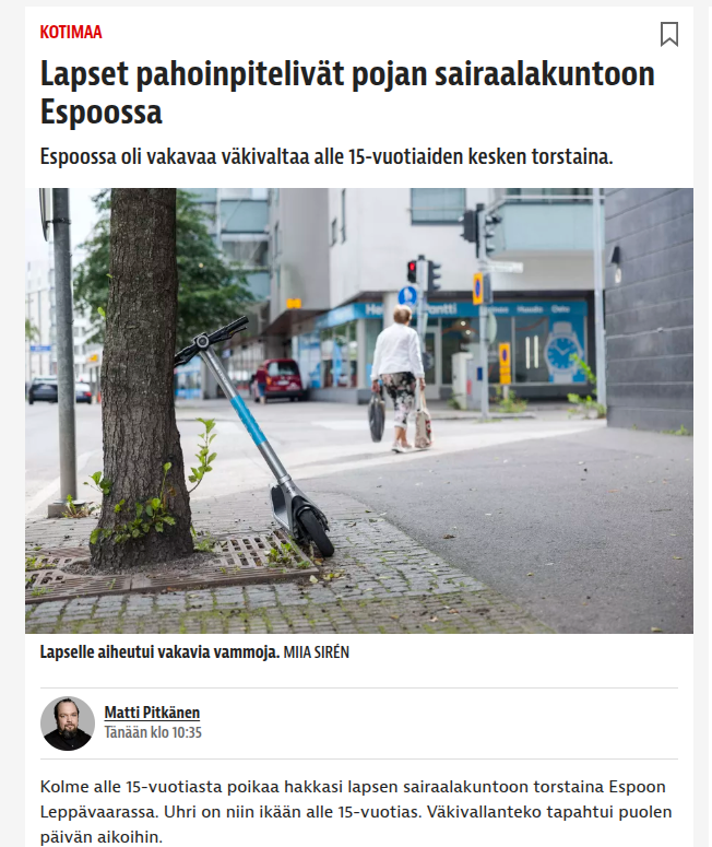 Ennen ne oli nuorisoa, nyt ne on jo lapsia.