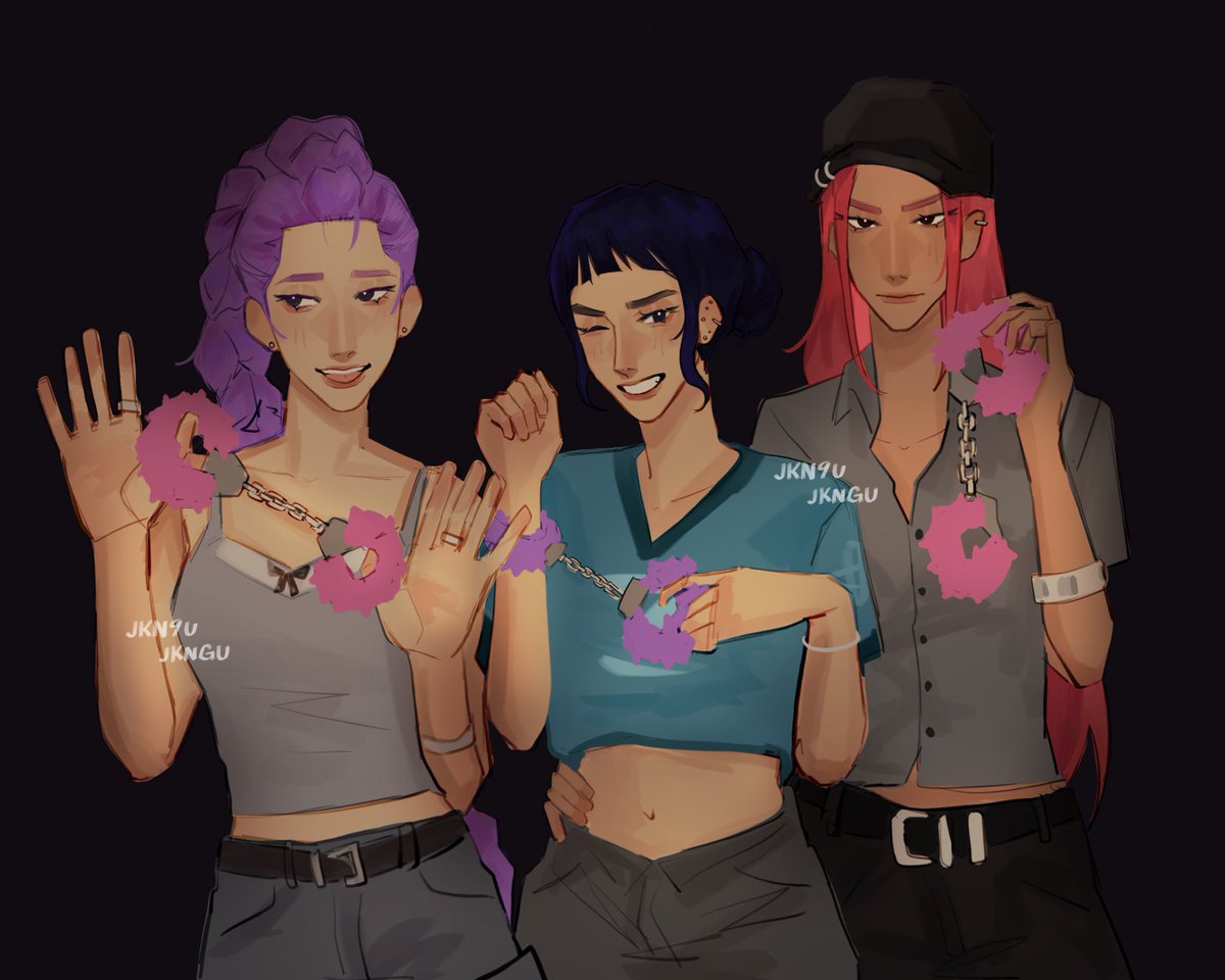 rumi #zoey #mira #huntrix #kpopdemonhunters #kpopdemonhuntersfanart