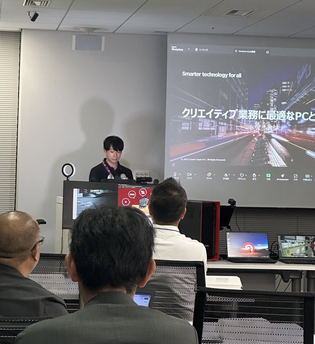maribabikova's tweet photo. 始まりましたー！
#RPACommunity #AMD #LenovoProCommunity https://t.co/9cJWYtDaKu
