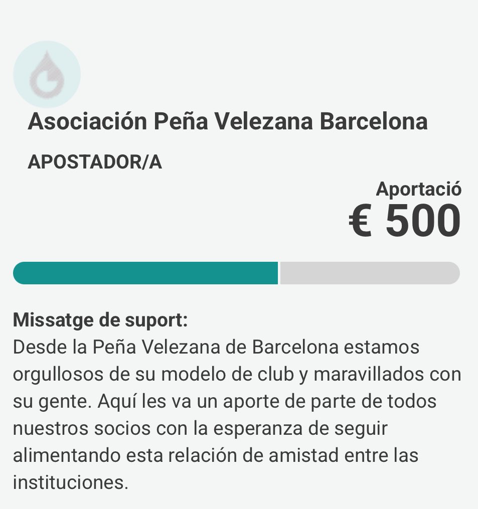 💙🤍🇦🇷 Gràcies a la Asociación Peña Velezana Barcelona per sumar-se a la Resistència!

Compartim escapulari, colors, passió pel futbol i ara també el compromís amb un projecte que defensa el que som.

🔗 somlaresistencia.cat