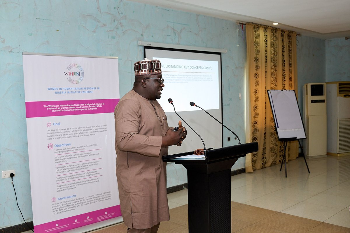 WomenHumanitar1's tweet photo. Driving resilience in Adamawa! 💪🌍
With support from #UNDP through #UNWomen, WiHRiNI hosted a Validation Workshop at Homtel Hotel, Yola, on Gender Gaps &amp; Opportunities in Disaster &amp; Climate Resilience Strategies — paving the way for inclusive, effective solutions.

#WiHRiNI https://t.co/Emwpn2QseQ