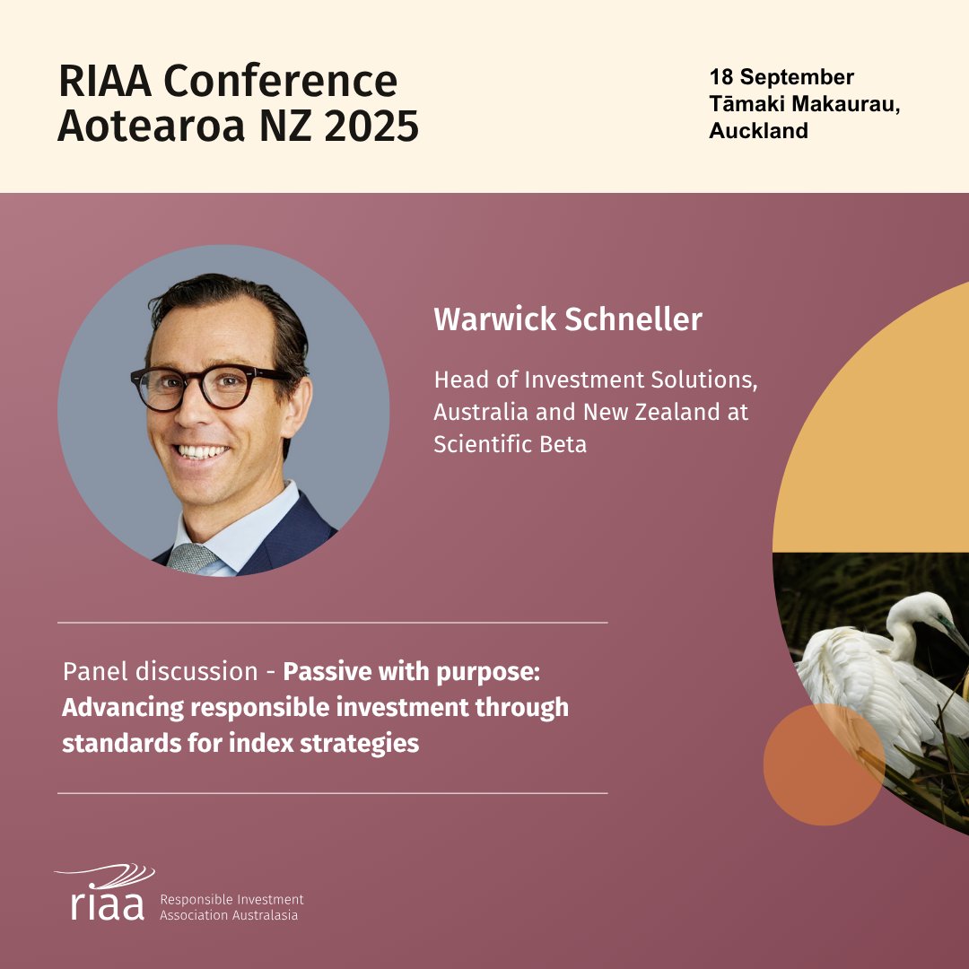 [Event] Meet Scientific Beta at the <a href="/RIAANews/">RIAA</a> Conference in New Zealand on September 18!

More information 👉 riaa.glueup.com/event/riaa-con… 

#RIAAconf2025
