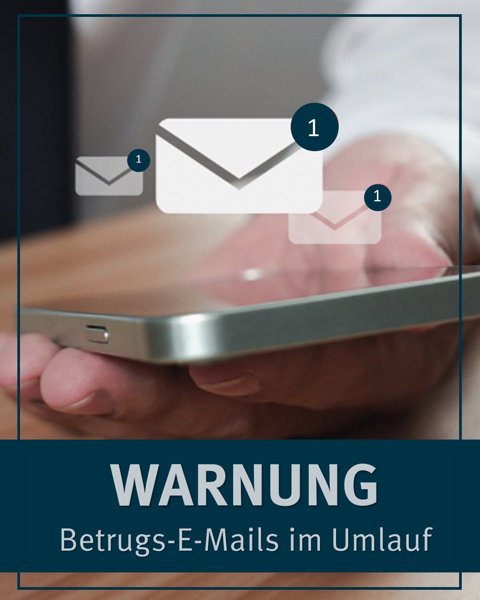 ‼️ACHTUNG, ACHTUNG‼️

Derzeit sind Betrugs-E-Mails im Namen von ELSTER im Umlauf und locken mit Rückerstattung zur Einkommensteuer.

Weitere Infos unter:
⬇️⬇️⬇️
finanzen.thueringen.de/aktuelles/medi…