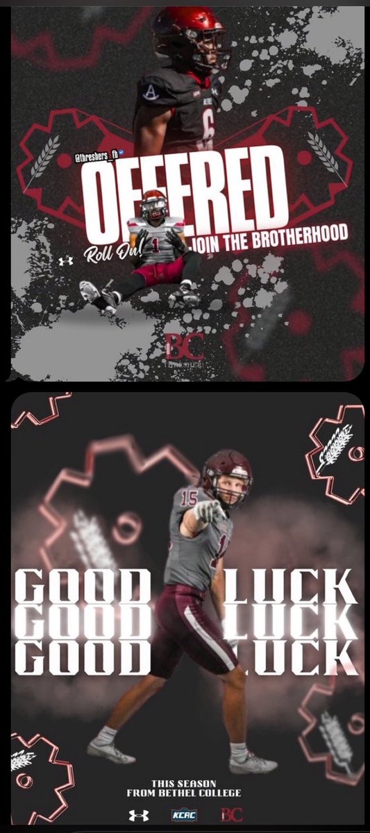 JDFriday (@friday_jd) on Twitter photo BIG PLAY FRIDAY,
This is the OFFER from Bethel College! From @smithinspire <a href="/Threshers_FB/">Bethel College FB</a> @Jwlawson1
It is a great day to be a Thresher!
<a href="/FACEONETRAINING/">LARRY WEATHERS COBs💥👈</a> <a href="/CoachMatt_Green/">Matt Green</a> <a href="/coachryanpriem/">Coach Priem</a> <a href="/dctf/">Dave Campbell's — TexasFootball.com</a>
<a href="/texashsfootball/">Texas HS Football</a> <a href="/PrepRedzoneTX/">Prep Redzone Texas</a> <a href="/padillapoll/">Carl Padilla</a> BIG PLAY FRIDAY,
This is the OFFER from Bethel College! From @smithinspire <a href="/Threshers_FB/">Bethel College FB</a> @Jwlawson1
It is a great day to be a Thresher!
<a href="/FACEONETRAINING/">LARRY WEATHERS COBs💥👈</a> <a href="/CoachMatt_Green/">Matt Green</a> <a href="/coachryanpriem/">Coach Priem</a> <a href="/dctf/">Dave Campbell's — TexasFootball.com</a>
<a href="/texashsfootball/">Texas HS Football</a> <a href="/PrepRedzoneTX/">Prep Redzone Texas</a> <a href="/padillapoll/">Carl Padilla</a>