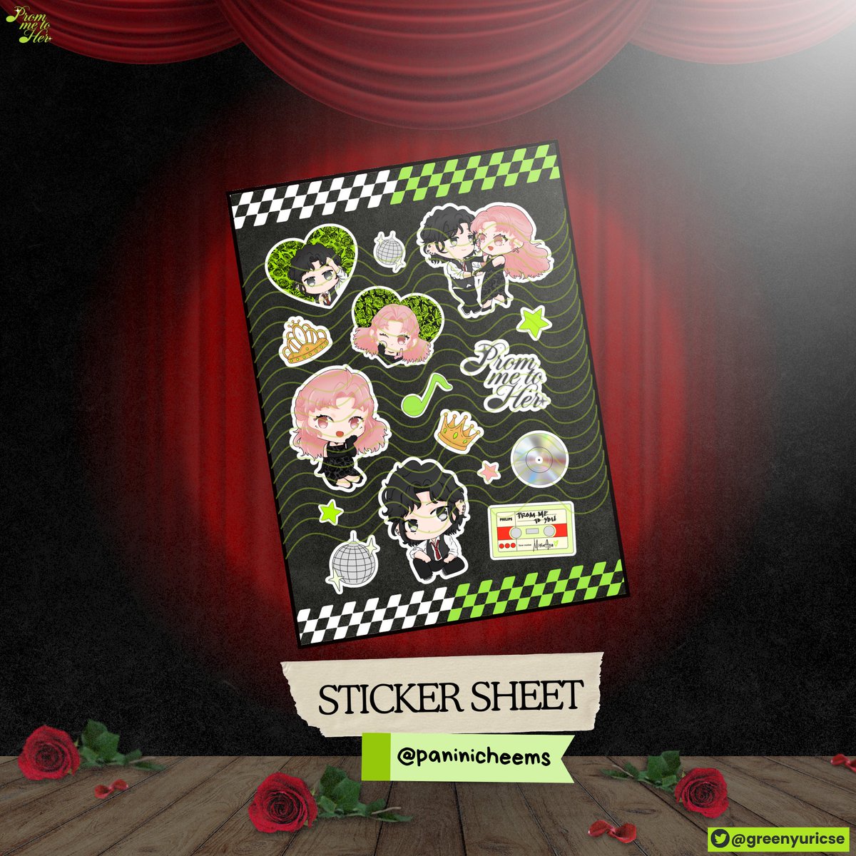 greenyuricse's tweet photo. Decorate your memories with these adorable stickers! ✨

This sticker sheet by @paninicheems is perfect for personalizing your prom keepsakes!

#TGSWIIWAGAA #MitsuAya #PromMeToHer https://t.co/oH8Aud7Xjm