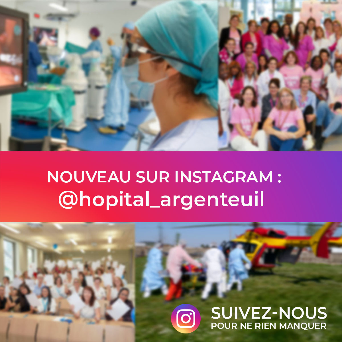 Argenteuil (@villeargenteuil) on Twitter photo // Découvrez l'Instagram de l'Hôpital d'Argenteuil 🚑
Une nouvelle façon de découvrir les coulisses de l'hôpital, les portraits des professionnels, les événements marquants !
👉 @hopital_argenteuil
instagram.com/hopital_argent…
#Argenteuil #santé #SantéPublique
<a href="/CH_Argenteuil/">Hôpital d'Argenteuil</a> // Découvrez l'Instagram de l'Hôpital d'Argenteuil 🚑
Une nouvelle façon de découvrir les coulisses de l'hôpital, les portraits des professionnels, les événements marquants !
👉 @hopital_argenteuil
instagram.com/hopital_argent…
#Argenteuil #santé #SantéPublique
<a href="/CH_Argenteuil/">Hôpital d'Argenteuil</a>
