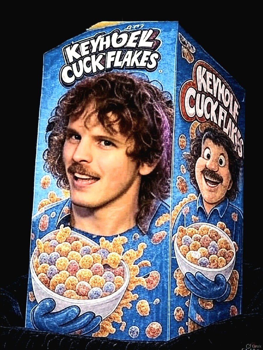 Rob_TheRetard's tweet image. Start your morning off right with Keyhole Cuck Flakes!

-New Formula!
-Better taste! 

...with only 1/3rd of the empathy of our competitors,
you can tell your good friends to go fuck themselves

**this product may cause bad breath and anal leakage

@Nux_Taku @TheLegalMindset