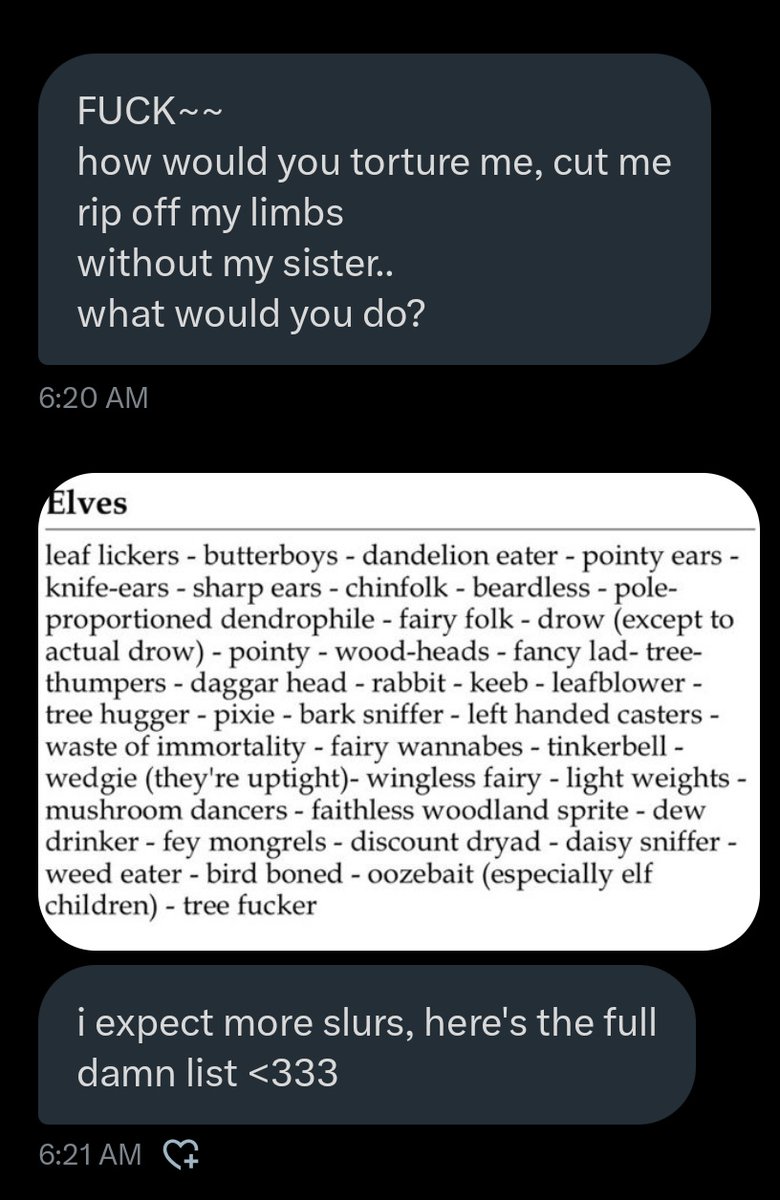 TouchHerDaisy's tweet photo. @UnifiedAlora's reaction to hearing the queen ramble on and on and on about that many ways she would torture her and her kind.

Are you daggerheaded sap sacks proud of this one? https://t.co/9BeMqKPNuw