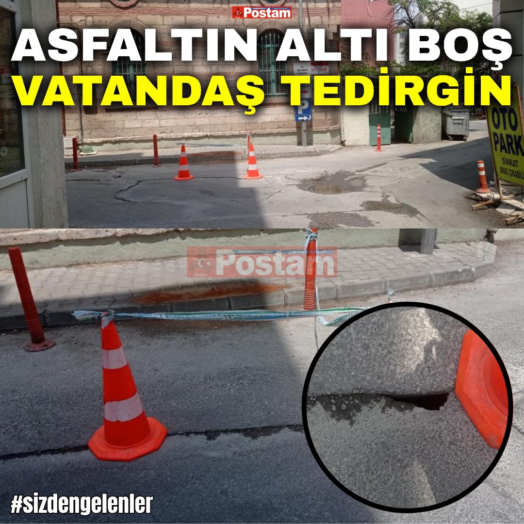 🔴 ASFALTIN ALTI BOŞ VATANDAŞ TEDİRGİN

🔹 Karesi Türbesi'nin hemen aşağısında bulunan Hacı Kaya Camii önündeki yolda çökme tehlikesi yaşanıyor. Mahalle sakinlerinin ve esnafın bildirdiğine göre, asfaltın altı boşalmış durumda ve çökme riski her geçen gün artıyor.

🔹 Vatandaşlar
