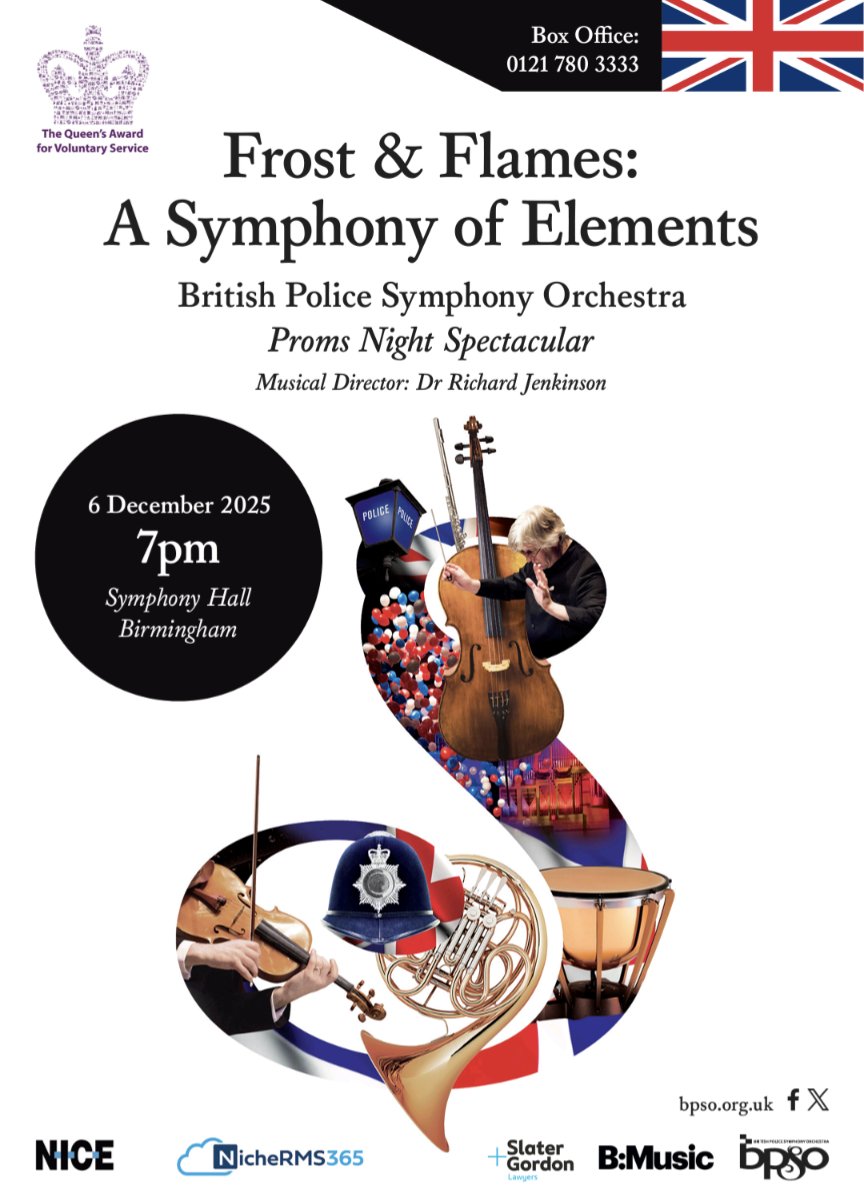 Police Orchestra (@policeorchestra) on Twitter photo We're truly grateful to our fabulous sponsors <a href="/NICELtd/">NiCE</a> , <a href="/SlaterGordonUK/">Slater and Gordon UK</a> and <a href="/NicheRMS/">Niche Technology Inc.</a> for their generous support for what's sure to be a great night of music.
Best tickets for our #PromsNightSpectacular direct from us: bpso.org.uk/bpso-proms
#BPSOChristmas #Birmingham We're truly grateful to our fabulous sponsors <a href="/NICELtd/">NiCE</a> , <a href="/SlaterGordonUK/">Slater and Gordon UK</a> and <a href="/NicheRMS/">Niche Technology Inc.</a> for their generous support for what's sure to be a great night of music.
Best tickets for our #PromsNightSpectacular direct from us: bpso.org.uk/bpso-proms
#BPSOChristmas #Birmingham