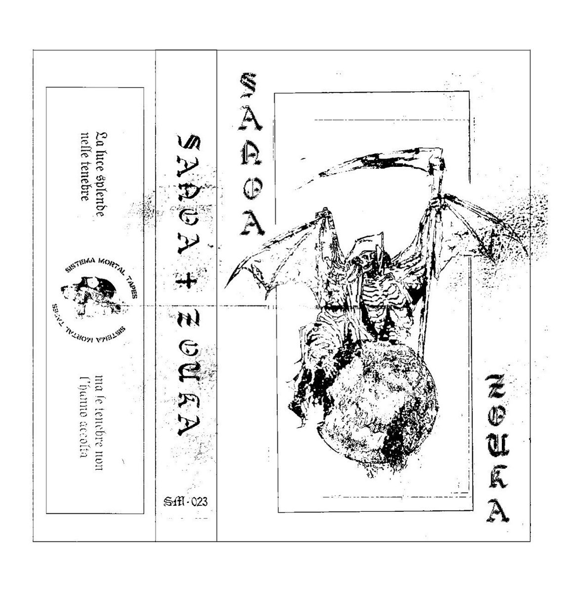 SANOA / ZOUKA split CS 

SANOAとZOUKAのスプリット音源をリリースします。リリース元はBLISTERING NOISEやTerminationもリリースするイタリアの激猛烈最高レーベルSistema Mortalから。
SANOAは活動休止前最後の録音、ZOUKAは現編成での初音源を収録。
現物が手元に届き次第国内でも販売します！