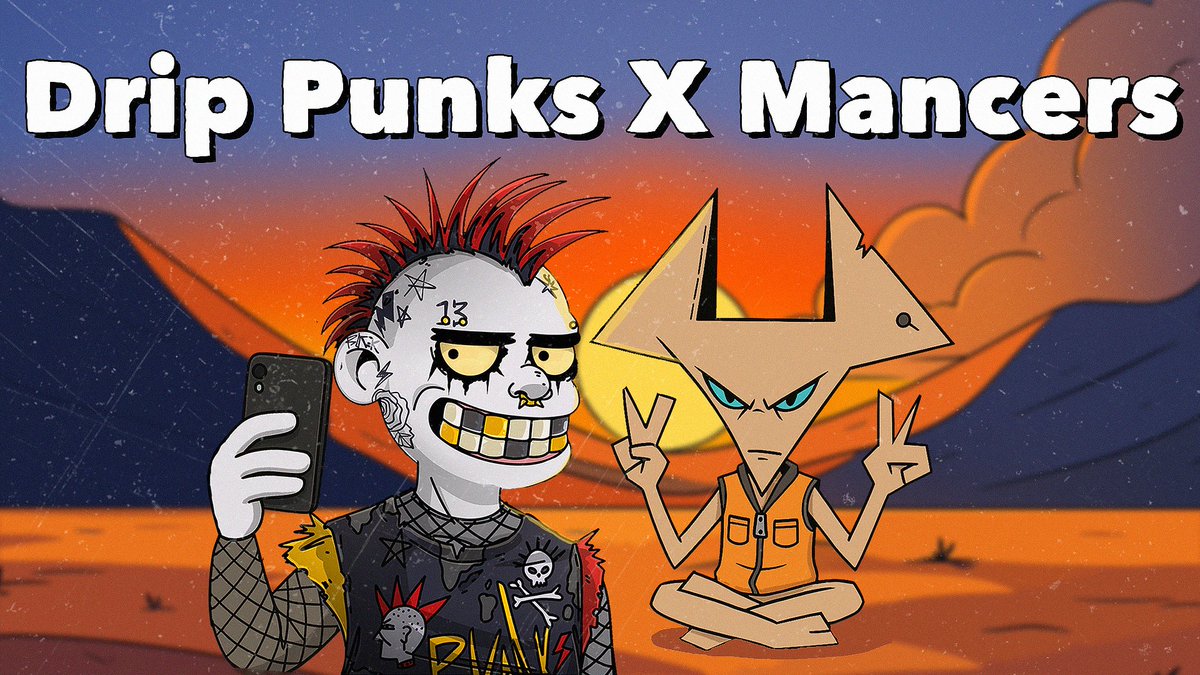Drip Punks x <a href="/Mancers_hl/">Mancers</a> GIVEAWAY

🤘x10 GTD &amp; x30 FCFS
🌀x3 GTD &amp; 20 FCFS

Rules:
1) Follow us &amp; <a href="/Mancers_hl/">Mancers</a> 
2) Liker + RT this tweet
3) Tag two friends and Drop HyperEVM wallet address

Results in 72h