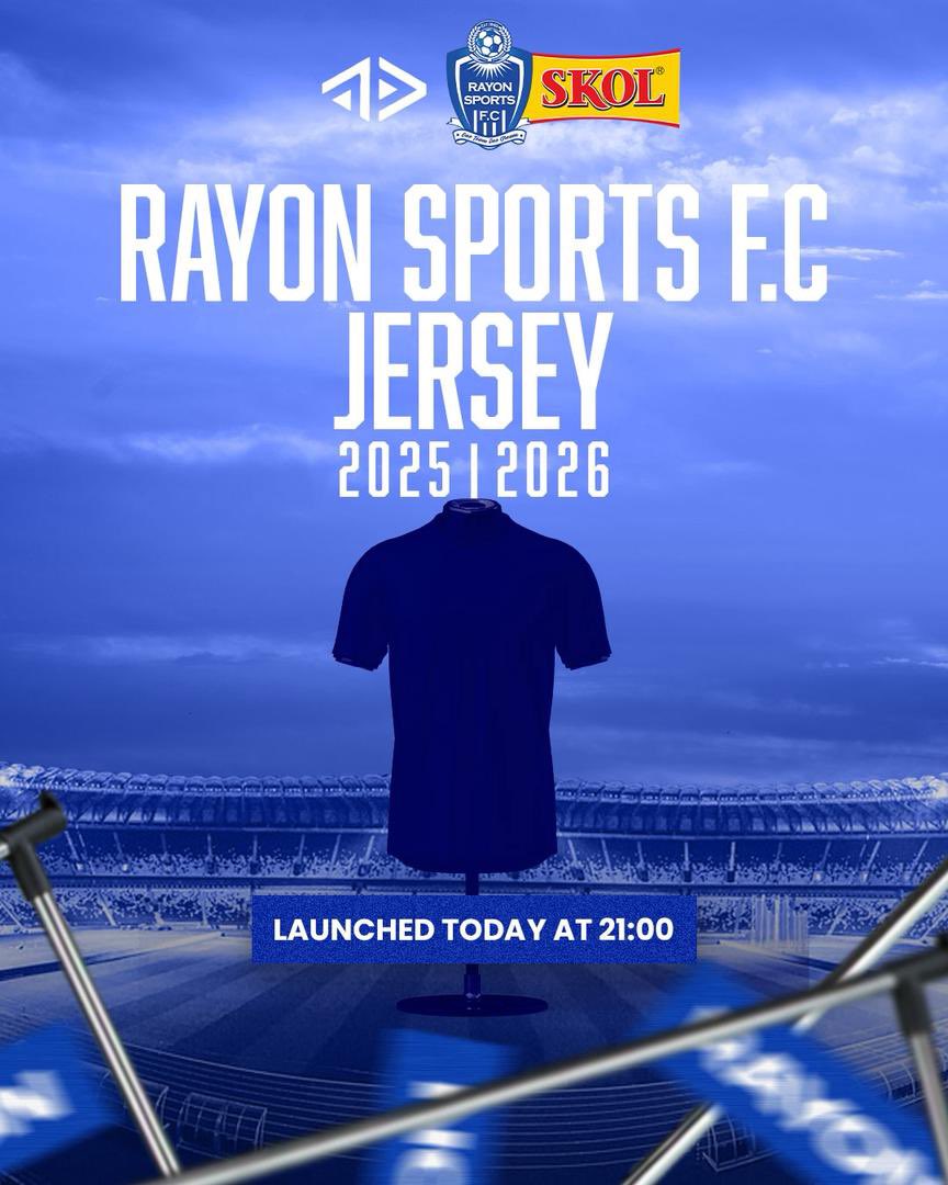 Boom 💥 👕

Rayon Sports iramurika umwambaro mushya wo mu rugo (Home Kit) uyu munsi saa 21h00.

Rayon Sports will unveil the new home kit tonight at exactly 21:00.

#Gikundiro