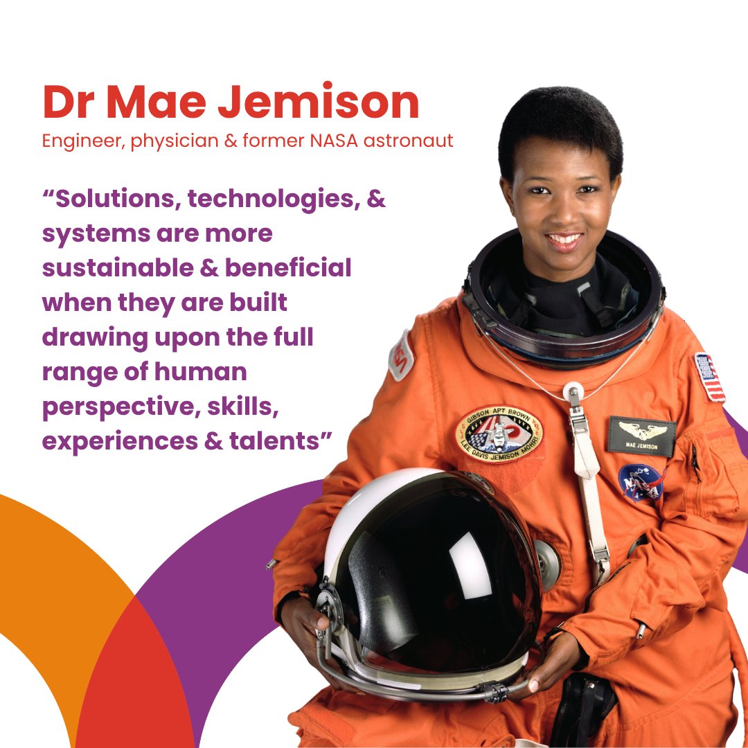 GegSaudiArabia's tweet image. Part 1 of our Inspiring Women Series: Dr Mae Jemison -  a woman who broke boundaries, challenged expectations, or in some other way helped change the face of science and engineering. 

#MaeJemison #WomenInEngineering #STEMInspiration