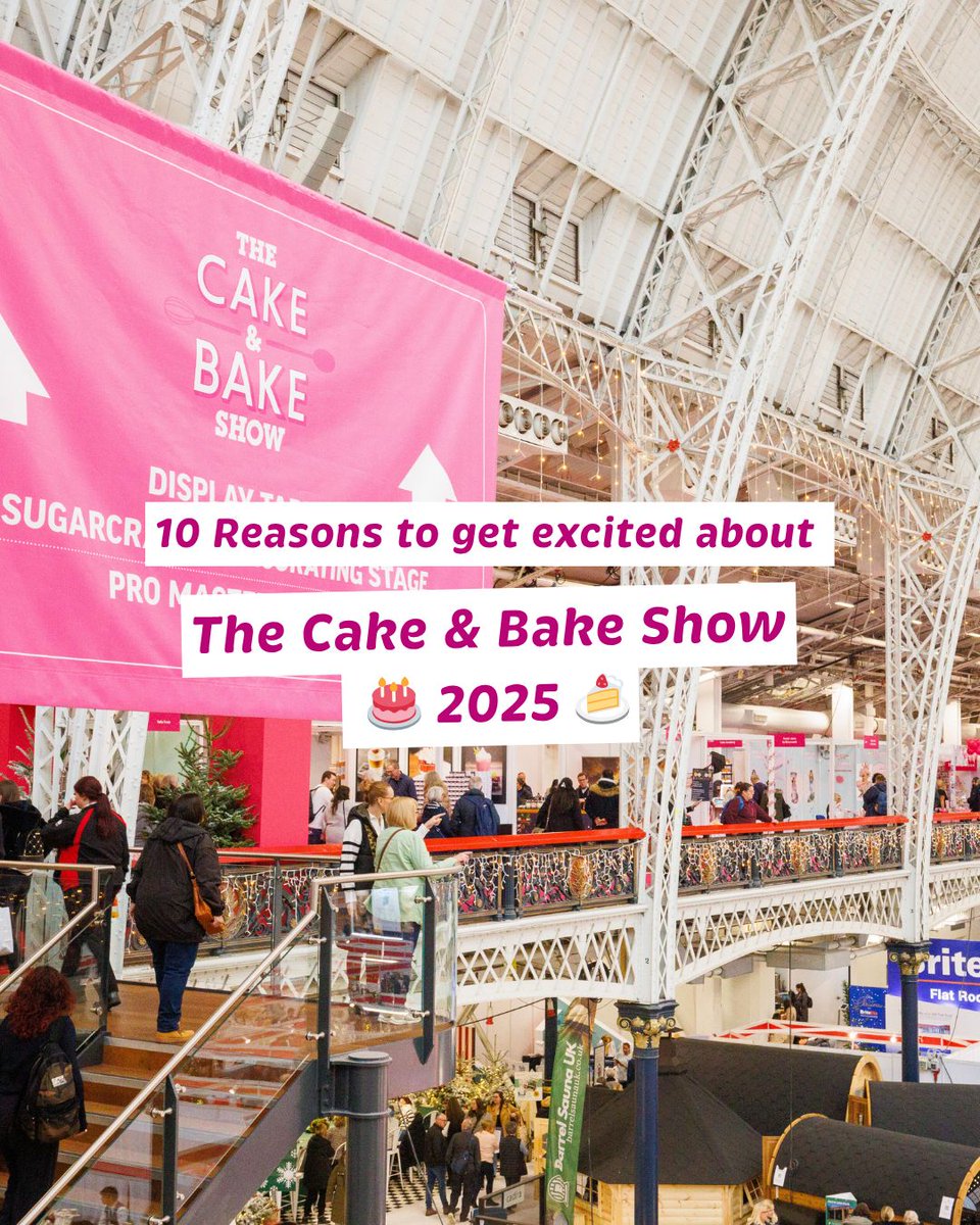 ✨Just over 3 months to go! ✨Click for the reasons to get excited as London's greatest baking event returns this November 🍰🧁  buff.ly/yAmtnLO  

📆 26th - 30th November 
📍Olympia London
🎫 Tickets available now! bit.ly/3zLhjQg  
#CakeandBakeShow25