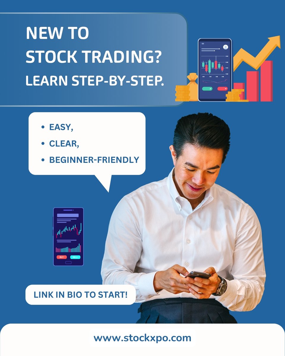 StockXpo's tweet image. Just starting out? We make trading simple.
✅ Learn to buy/sell
✅ Real examples
✅ Clear steps
🎓 Click the link in bio & begin today!
#tradingforbeginners #learnstocks #simpletrading #stockbasics #investsmart #linkinbio