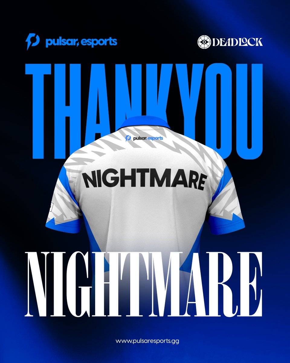 Pulsar Esports (@plsresports) on Twitter photo Today, we have some bittersweet news to share.
<a href="/SC2_NightMare/">NightMare 장욱</a> , a valued member of Pulsar Esports’ Deadlock team, has parted ways with us by mutual agreement.
We wish him nothing but the best in his future endeavors. Today, we have some bittersweet news to share.
<a href="/SC2_NightMare/">NightMare 장욱</a> , a valued member of Pulsar Esports’ Deadlock team, has parted ways with us by mutual agreement.
We wish him nothing but the best in his future endeavors.