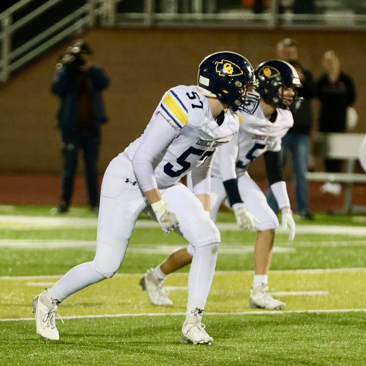 Jr. Reid Buttrey returns as an edge on defense and SB/utility lineman on offense. An All-League pick last year, he owns the school record for total tackles in a player’s first 2 seasons (116), with 19 TFL and 10 combined INT/FR/FF/BK.

<a href="/MERCsports/">The Mercury Sports</a> <a href="/sportsinkansas/">Sports in Kansas</a> <a href="/KansasPregame/">Kansas Pregame</a>