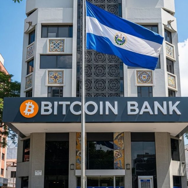JUST IN: 🇸🇻 El Salvador to introduce world's first Bitcoin bank.