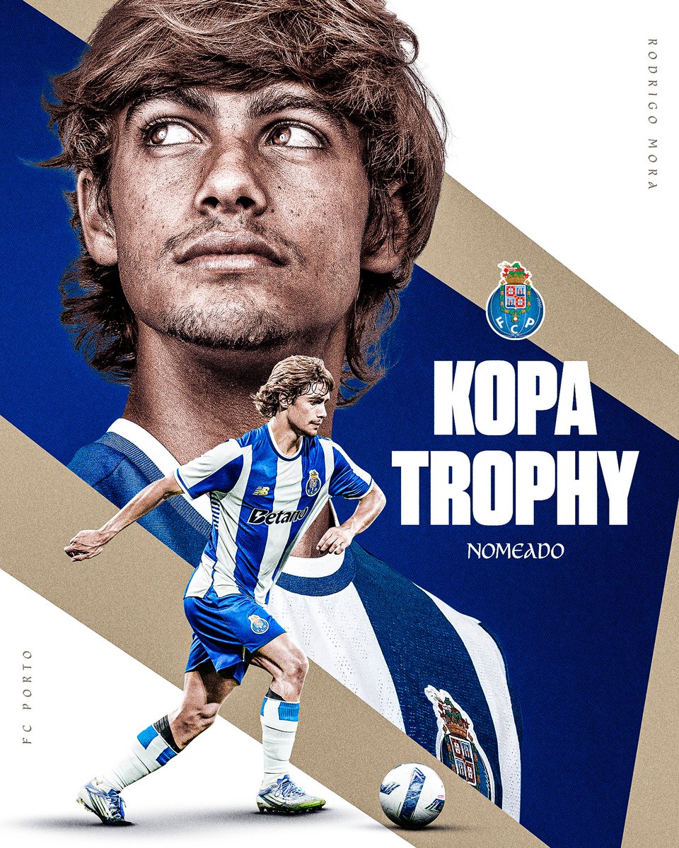 Rodrigo Mora nomeado para o Troféu Kopa. Prémio da France Football distingue o melhor sub-21 do mundo 💙

#SeguimosJuntos