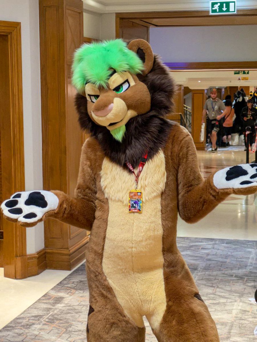 #FursuitFriday 
I dunno, I’m just a Lion 🦁