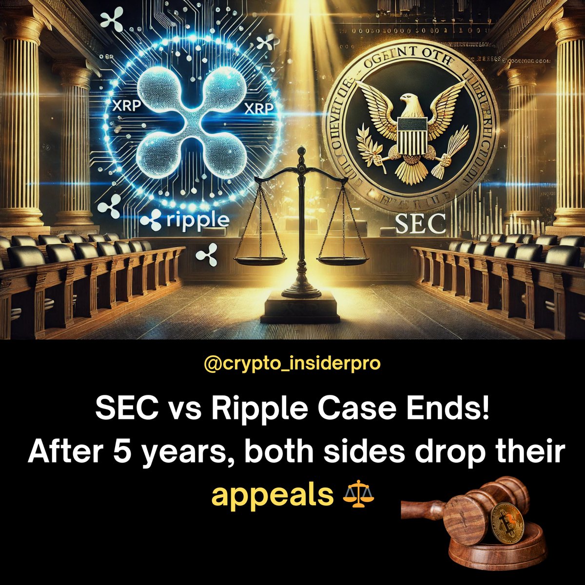 🚨 SEC vs Ripple: It’s Over! 🚨
After a 5-year-long legal battle, the U.S. Securities and Exchange Commission (SEC) and Ripple Labs have officially dropped all appeals — marking the end of one of the most high-profile crypto lawsuits in history. ⚖️
#XRP #Ripple #SECVSRipple