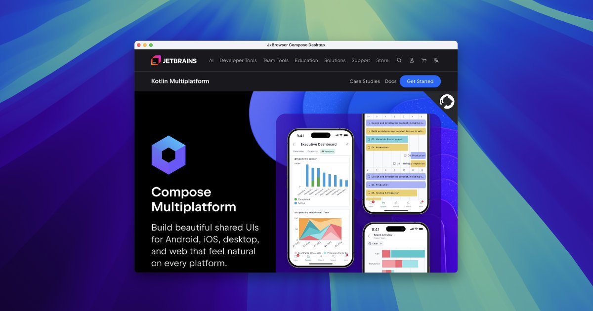 JxBrowserTeam's tweet image. 🖥️ Extend #Chromium support to Compose Desktop!
How we built a #WebView for Compose Desktop using #JxBrowser:
• Pixel copying and native surface rendering.
• Mouse and keyboard input.
• Lifecycle & state management.
📄 Read the full article: bit.ly/3HpCQBR