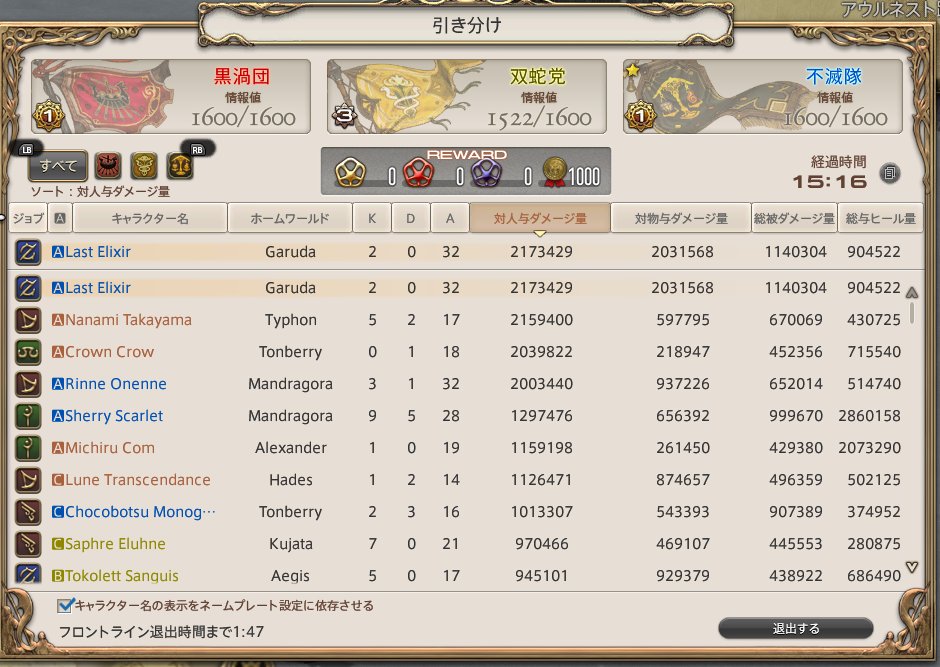 Last_Elixirr's tweet image. 俺のタンク魚拓