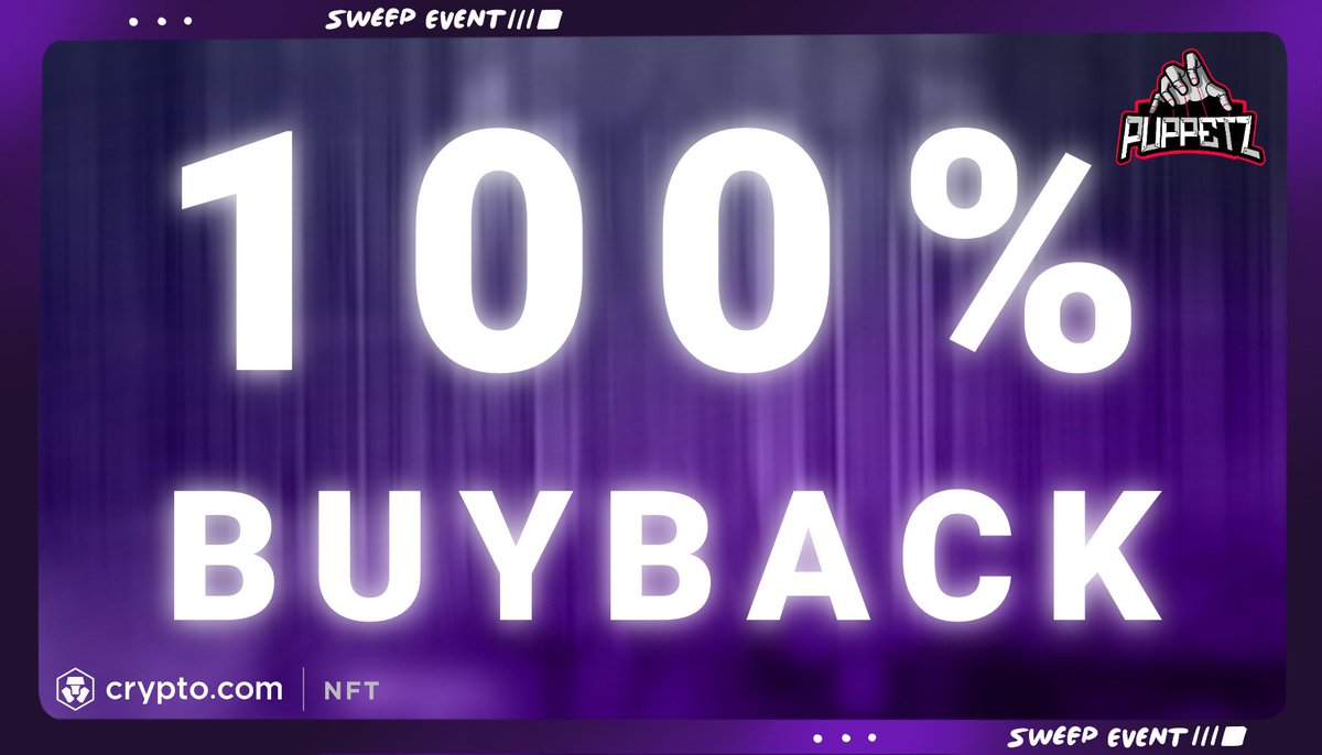 PuppetZ.CDC🎭 (@puppetzart) on Twitter photo BUYBACK SEASON! #CROfam
🎁 RT this to win a Peasants NFT from the next drop on <a href="/cryptocomnft/">Crypto.com NFT</a>
👉🏻 100% of the royalties from now till next drop will be destinated to buyback!!
Starting in 48h ✅ #cryptocom BUYBACK SEASON! #CROfam
🎁 RT this to win a Peasants NFT from the next drop on <a href="/cryptocomnft/">Crypto.com NFT</a>
👉🏻 100% of the royalties from now till next drop will be destinated to buyback!!
Starting in 48h ✅ #cryptocom
