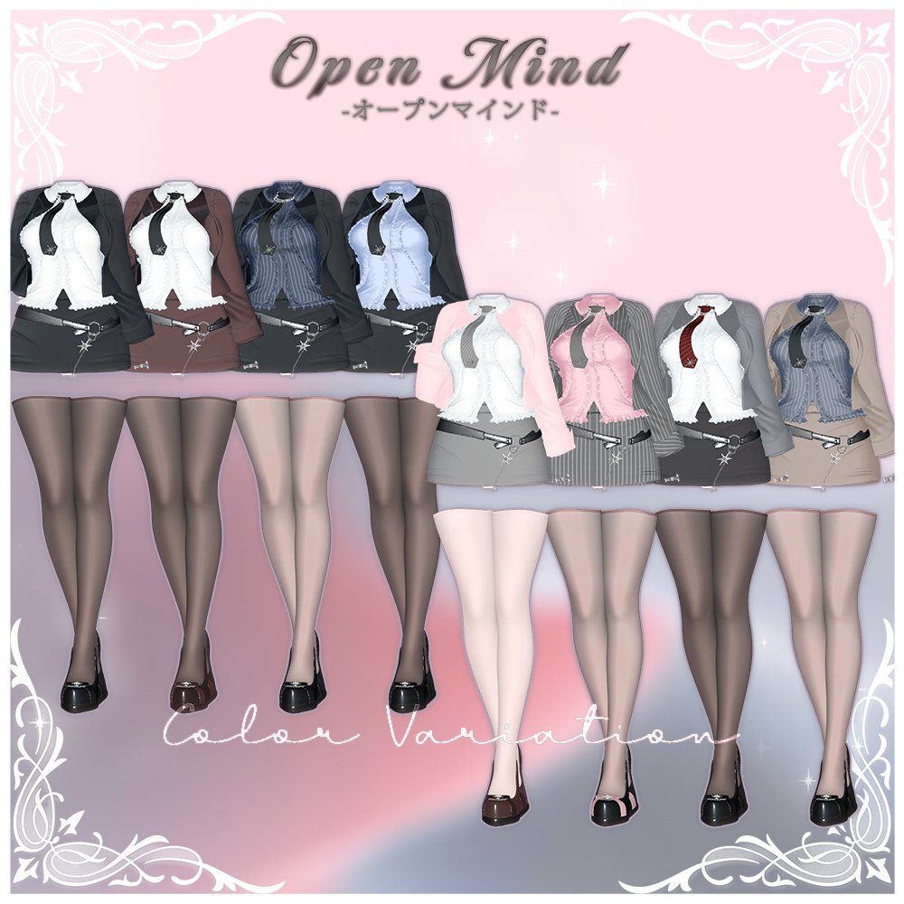 🎁新作発売記念 RT＋フォローキャンペーン＆セール📷RT＋フォローしてくださった方の中から抽選で5名様に「オープンマインド(10アバター対応)」をプレゼント！ （※すでに購入済みの方が当選された場合は、次回作をお渡しします） 当選者発表(割引SALE期間)：~8月14日
mimimelo.booth.pm/items/7277631