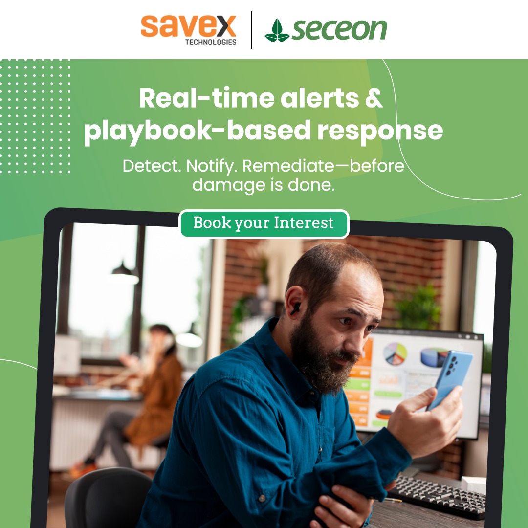 Savex Technologies Pvt. Ltd. (@savextechnology) on Twitter photo Ransomware moves fast. Seceon moves faster.
With aiXDR, Seceon delivers precise, real-time ransomware detection using curated threat indicators, integrated threat intelligence, and automated playbook responses.
Reach out: marketing@savex.in
#SavexTechnologies Ransomware moves fast. Seceon moves faster.
With aiXDR, Seceon delivers precise, real-time ransomware detection using curated threat indicators, integrated threat intelligence, and automated playbook responses.
Reach out: marketing@savex.in
#SavexTechnologies