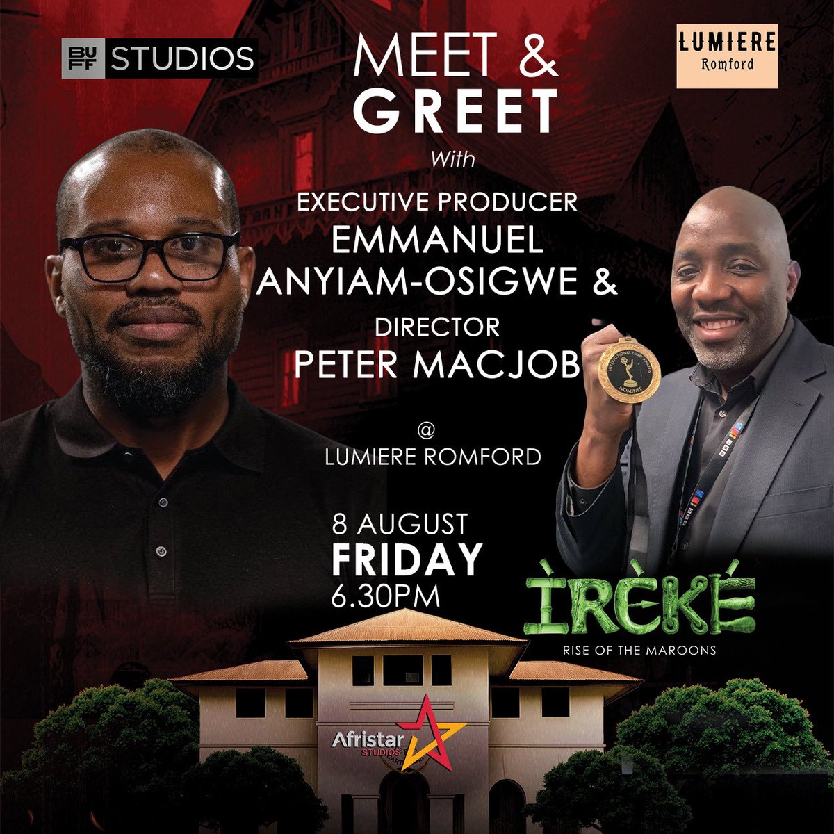 Emmanuel Anyiam-Osigwe MBE (@emmanuelanyiamo) on Twitter photo Join me and Director <a href="/GbolahanMacjob/">Peter Macjob</a> as the IREKE run enters its third weekend in UK cinemas starting tonight at Lumiere Romford.
We get underway at 6.30.
Tickets: irekemovie.com Join me and Director <a href="/GbolahanMacjob/">Peter Macjob</a> as the IREKE run enters its third weekend in UK cinemas starting tonight at Lumiere Romford.
We get underway at 6.30.
Tickets: irekemovie.com