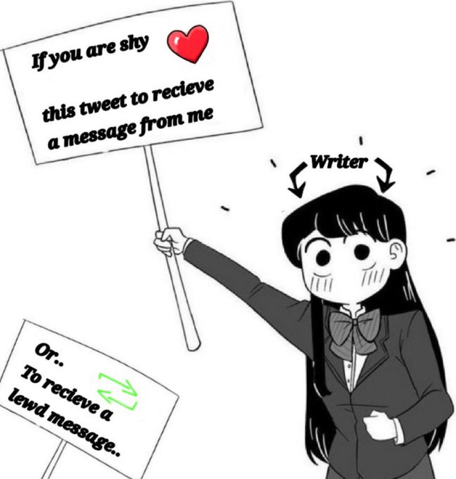 📝Like this or retweeting will get you a DM but it will be in in character! If you want to plot you're gonna have to be fast enough~