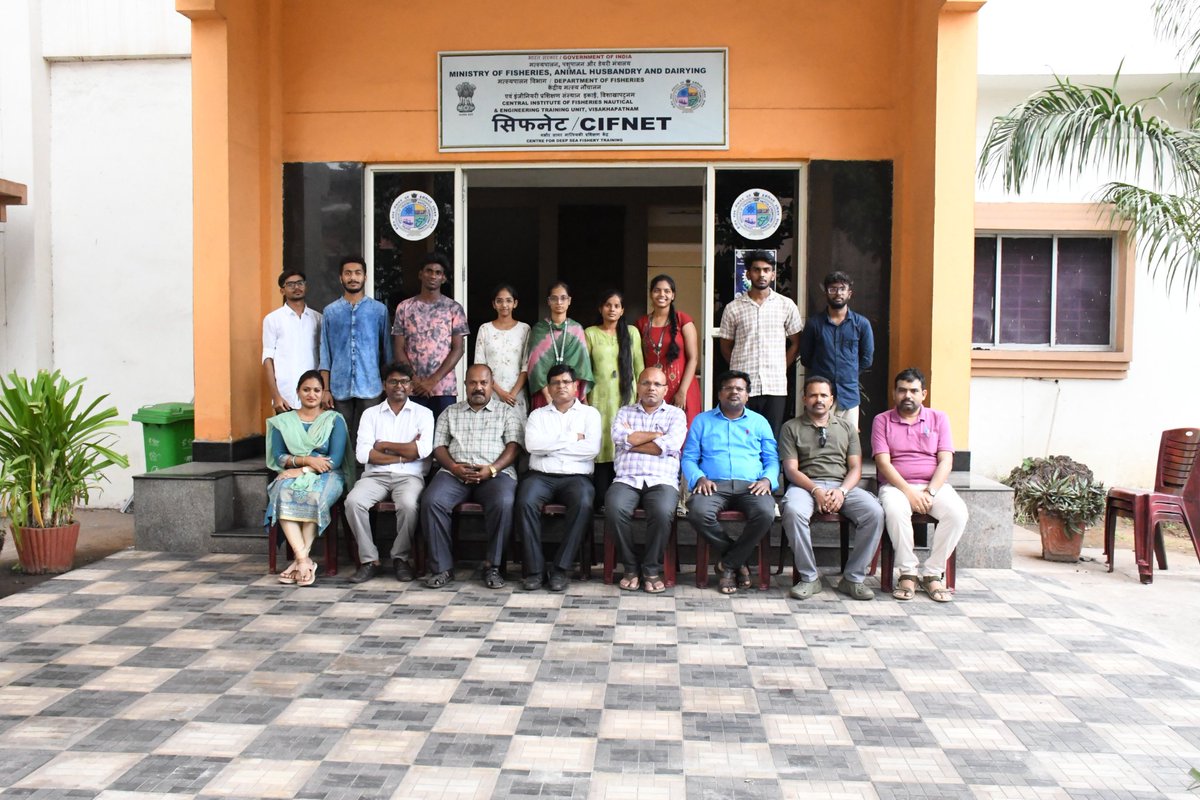 10 nos of Btech students from College of Agricultural Engineering, Sri Sathya Sai Dt,AP visited CIFNET Unit-Vizag as part of their exposure visit on 07.08.2025 &amp; attended demonstration from various sections of the Unit