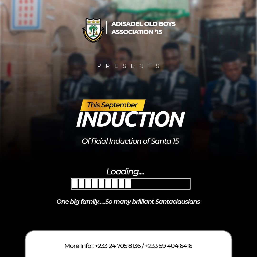 Date Confirmed!🖤🤍🖤🤍

Dear Santa 15, our much anticipated Induction ceremony comes off on Sunday, 21st September 2025 at Christ Church, Legon 10am prompt!

The after party starts at 1pm at the Adisco clubhouse.

Let’s take note and plan according. 

One big Family…….🦓