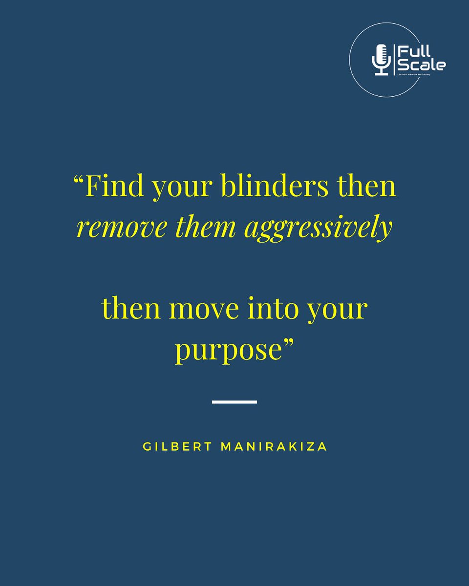 One of the hardest things about growth is realizing that you might be the one standing in your own way.

Quote of the week comes from Gilbert Manirakiza on the latest episode of our podcast.

Catch the full episode on YouTube today: youtu.be/_D3z9Af7nxw?si…