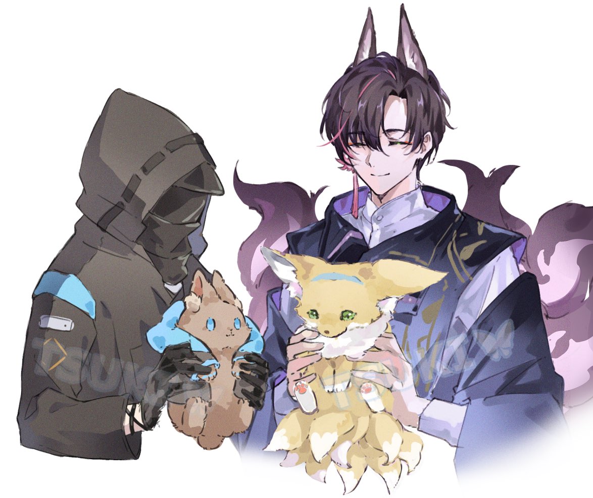 #アークナイツ
「うちの子世界一かわいい🥰」🐰🦊