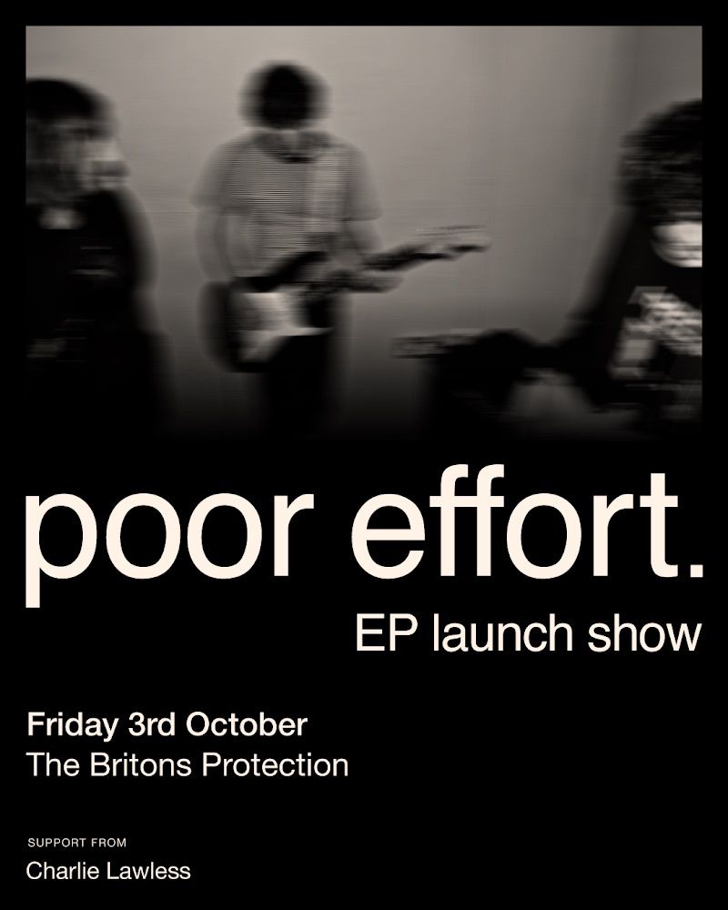 Erm, so we haven't posted for a while.  Sorry and all that.  Anyway #pooreffort is playing <a href="/BPManchester/">Britons Protection</a> in a few weeks and tickets are here - fatsoma.com/e/ktpcousz/ep-…