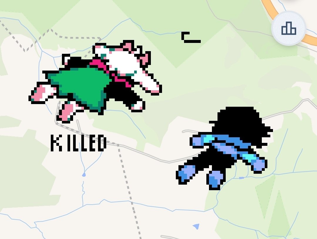 Someone added a Kris next to my Ralsei on wplace 🤭