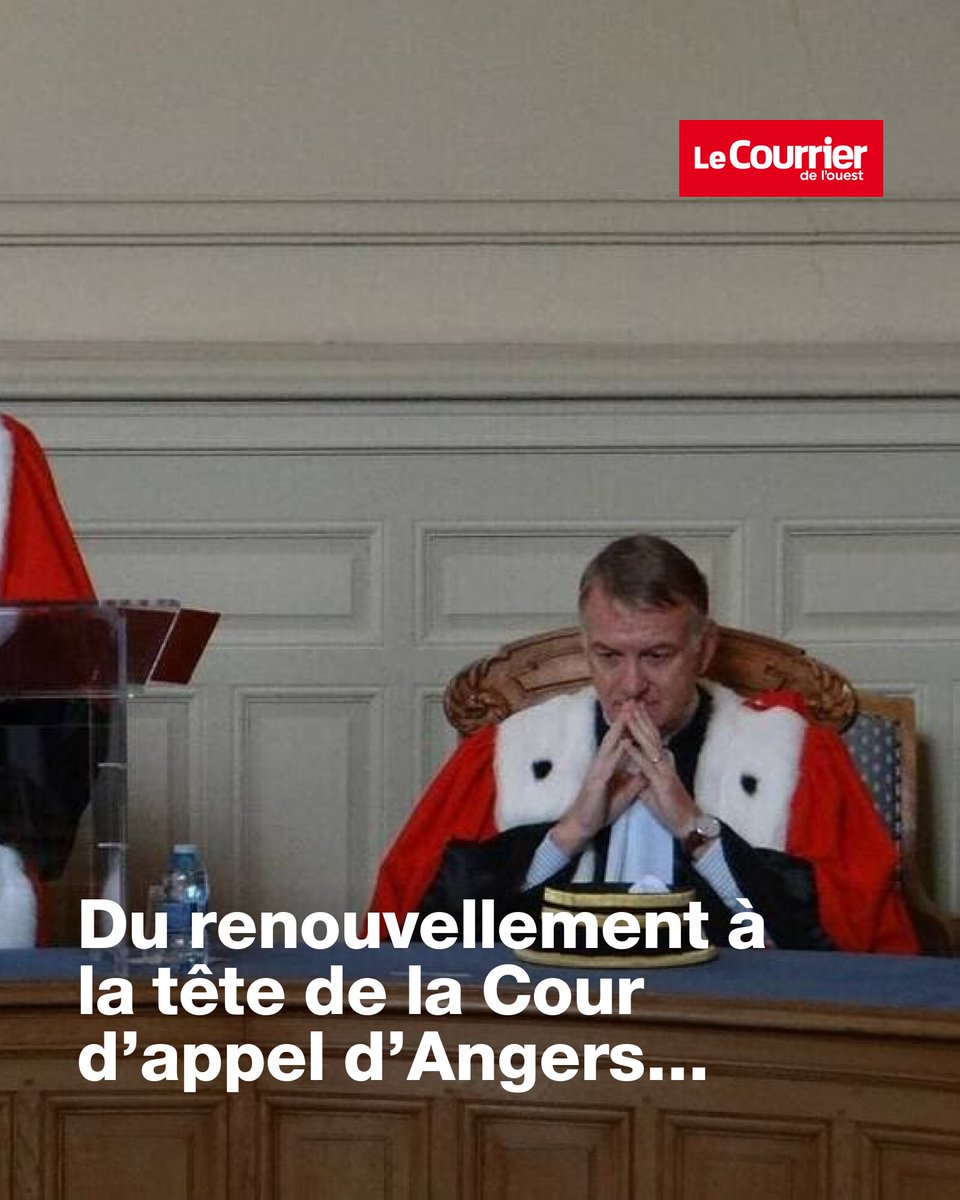 Du renouvellement à la tête de la Cour d’appel d’Angers : les deux plus hauts magistrats s’en vont | Courrier de l'Ouest
➡️ l.ouest-france.fr/TeuC