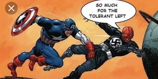 AntiFaHR3's tweet image. Why not just go for the classic “so much for the tolerant left”?
Remember folks, when the Nazi goes to the pavement, you put their head on the lip of the gutter and kick down hard. It’s the American Way.
