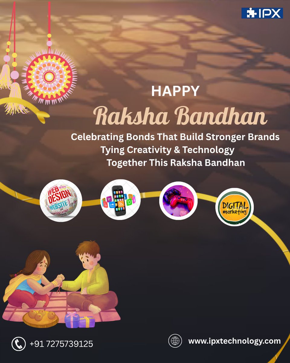 ipxtechnology1's tweet image. At IPX Technologies, we don’t just offer digital solutions — we protect, nurture, and elevate your brand just like the sacred thread of Rakhi. ✨
#RakshaBandhan2025 #RakhiCelebration #WebDevelopmentIndia #IPXTechnologies