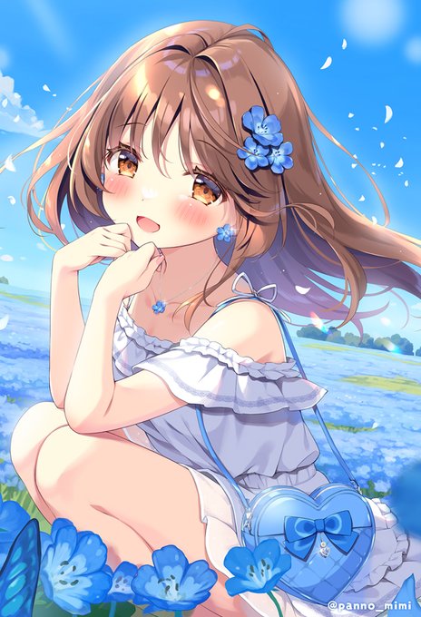 ネモフィラ畑で君とデート🩵 