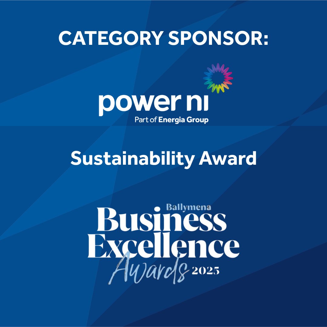 Power NI (@powerni) on Twitter photo Weβre delighted to continue our sponsorship for another year of the Sustainability Award at the <a href="/BmenaChamber/">Ballymena Chamber</a> Business Excellence Awards 2025, recognising local businesses leading the way in environmental responsibility. π
To apply, visit ow.ly/BJrB50WBW4A Weβre delighted to continue our sponsorship for another year of the Sustainability Award at the <a href="/BmenaChamber/">Ballymena Chamber</a> Business Excellence Awards 2025, recognising local businesses leading the way in environmental responsibility. π
To apply, visit ow.ly/BJrB50WBW4A
